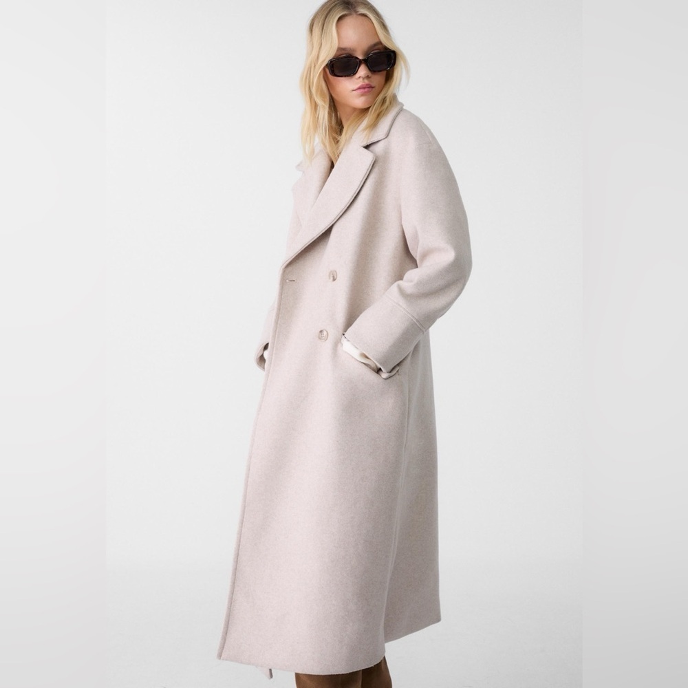 Stradivarius OVERSIZE SOFT-TOUCH COAT - Picture 8 of 8